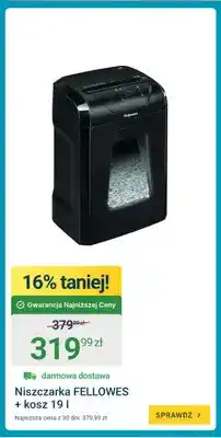 ERLI Niszczarka Fellowes + kosz 19 l oferta
