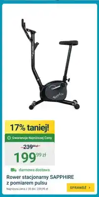 ERLI Rower stacjonarny Sapphire z pomiarem pulsu oferta