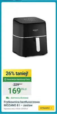 ERLI Frytkownica beztłuszczowa Mozano 8 l zestaw oferta