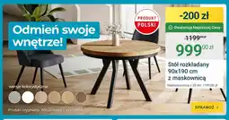 ERLI Stół rozkładany 90x190 cm z maskownicą oferta