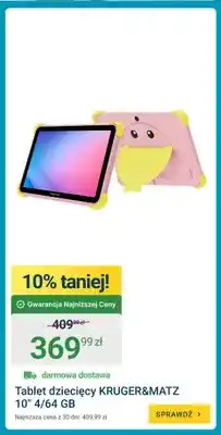ERLI Tablet dziecięcy Kruger & Matz 10 4/64 Gb oferta