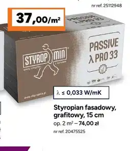 Bricoman Styropian fasadowy grafitowy 15 cm Styropmin oferta