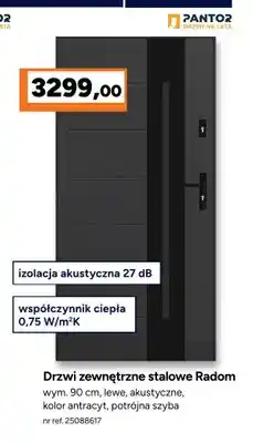 Bricoman Drzwi zewnętrzne stalowe Radom Pantor oferta