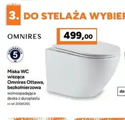 Bricoman Miska Wc wisząca Omnires Ottawa bezkołnierzowa oferta