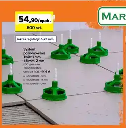 Bricoman System poziomowania Twist 1,5 mm Marten oferta