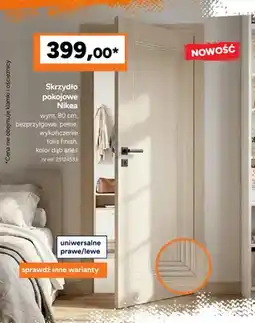 Bricoman Skrzydło pokojowe Nikea bezprzylgowe pełne wykończenie folia finish oferta