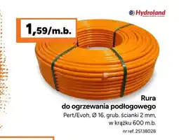 Bricoman Rura do ogrzewania podłogowego Pert/Evoh Hydroland oferta