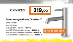 Bricoman Bateria umywalkowa Omnires Y miedź szczotkowana oferta