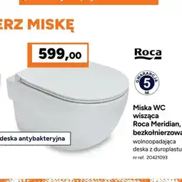 Bricoman Miska Wc wisząca Roca Meridian bezkołnierzowa oferta