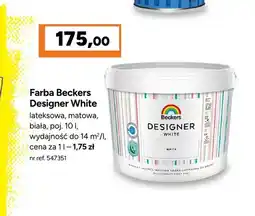 Bricoman Farba Beckers Designer White lateksowa matowa biała oferta