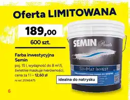 Bricoman Farba inwestycyjna Semin oferta