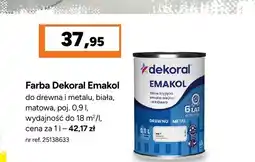 Bricoman Farba Dekoral Emakol do drewna i metalu biała matowa oferta