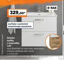Bricoman Zestaw szafka z umywalką Luki oferta