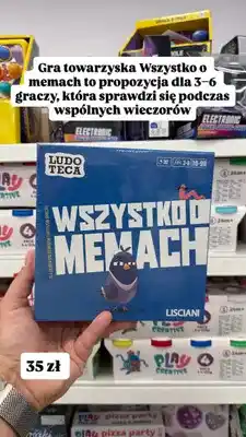 Pepco Gra towarzyska Lisciani Wszystko o memach oferta