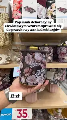 Pepco Pojemnik dekoracyjny z kwiatowym wzorem oferta