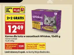Biedronka Karma dla kota Whiskas oferta
