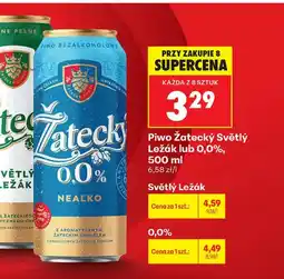 Biedronka Piwo bezalkoholowe Zatecky oferta