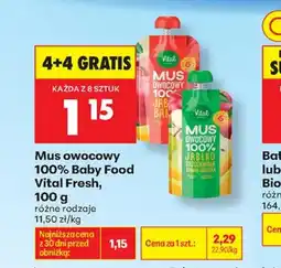 Biedronka Mus owocowy Vital Fresh oferta