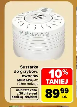 Carrefour Suszarka do grzybów MPM oferta