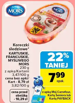 Carrefour Koreczki śledziowe Mors oferta