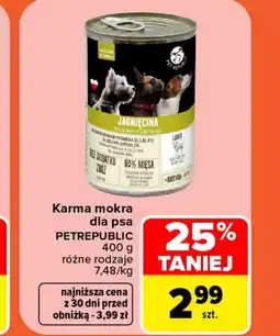 Carrefour Karma dla psa PetRepublic oferta