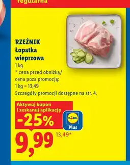 Lidl Łopatka wieprzowa Rzeźnik oferta
