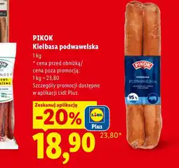 Lidl Kiełbasa podwawelska Plus-Plus oferta
