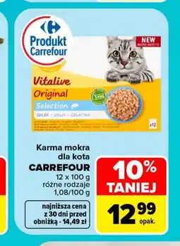 Carrefour Market Mokra karma dla kota Carrefour oferta