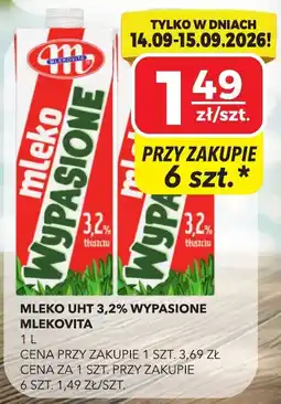 Top Market Mleko UHT 3,2% Wypasione Mlekovita oferta