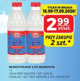 Top Market Mleko Polskie 3,2% Mlekovita oferta