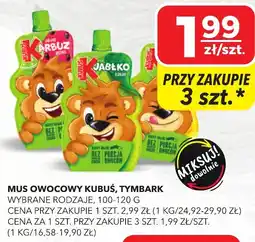 Top Market Mus owocowy Kubuś, Tymbark oferta