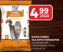 Top Market Sucha karma dla kota Fiona&Atos z kurczakiem, z wołowiną oferta