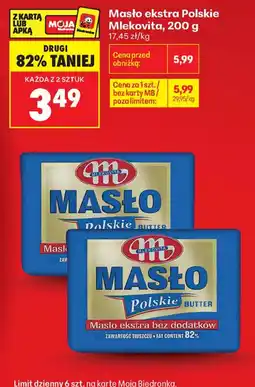 Biedronka Masło ekstra Polskie Mlekovita oferta