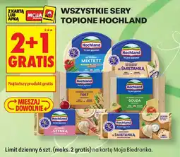 Biedronka Wszystkie Sery Topione Hochland oferta