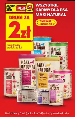 Biedronka Karmy dla psa Maxi Natural oferta