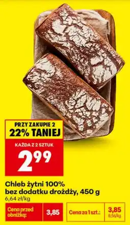 Biedronka Chleb żytni 100% oferta