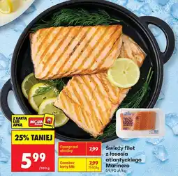 Biedronka Świeży filet z łososia atlantyckiego Marinero oferta