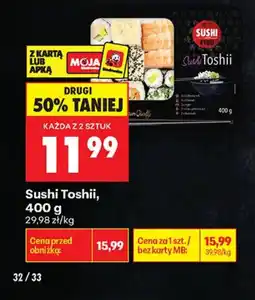 Biedronka Sushi Toshii oferta