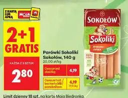 Biedronka Parówki Sokoliki Sokolów oferta