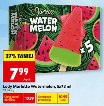 Biedronka Lody Marletto Watermelon oferta