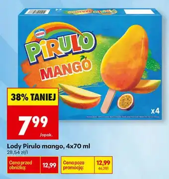 Biedronka Lody Pirulo mango oferta