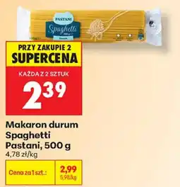 Biedronka Makaron durum Spaghetti Pastani oferta