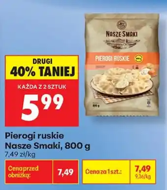 Biedronka Pierogi ruskie Nasze Smaki oferta