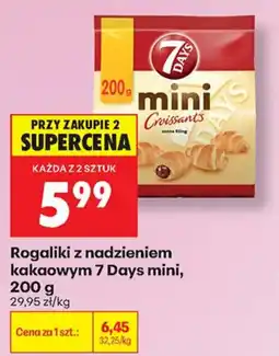 Biedronka Rogaliki z nadzieniem kakaowym 7 Days mini oferta