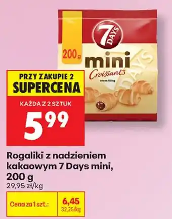 Biedronka Rogaliki z nadzieniem kakaowym 7 Days mini oferta