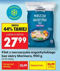 Biedronka Filet z morszczuka argentyńskiego bez skóry Marinero oferta