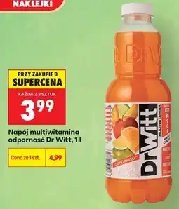 Biedronka Napój multiwitamina odporność Dr Witt oferta