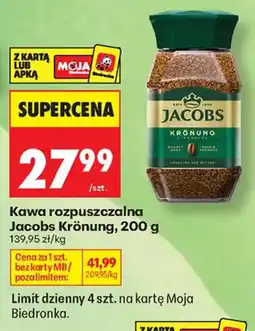 Biedronka Kawa rozpuszczalna Jacobs Krönung oferta