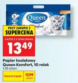 Biedronka Papier toaletowy Queen Komfort oferta