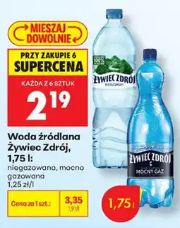 Biedronka Woda źródlana Żywiec Zdrój oferta